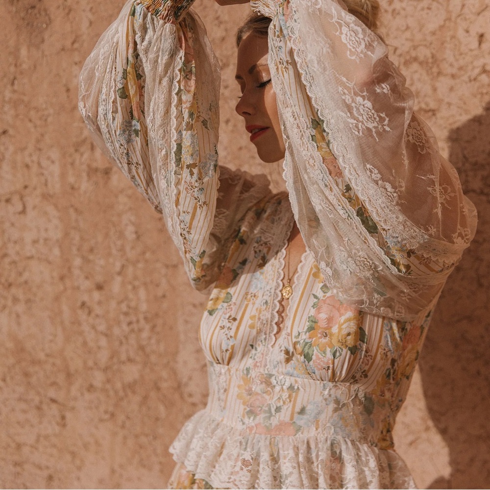 Spell And The Gypsy x Lisa Danielle garden rose mini dress M - Picture 2 of 11
